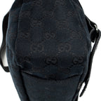 Shoulder Bag Medium Flap Messenger Black Monogrammed Canvas