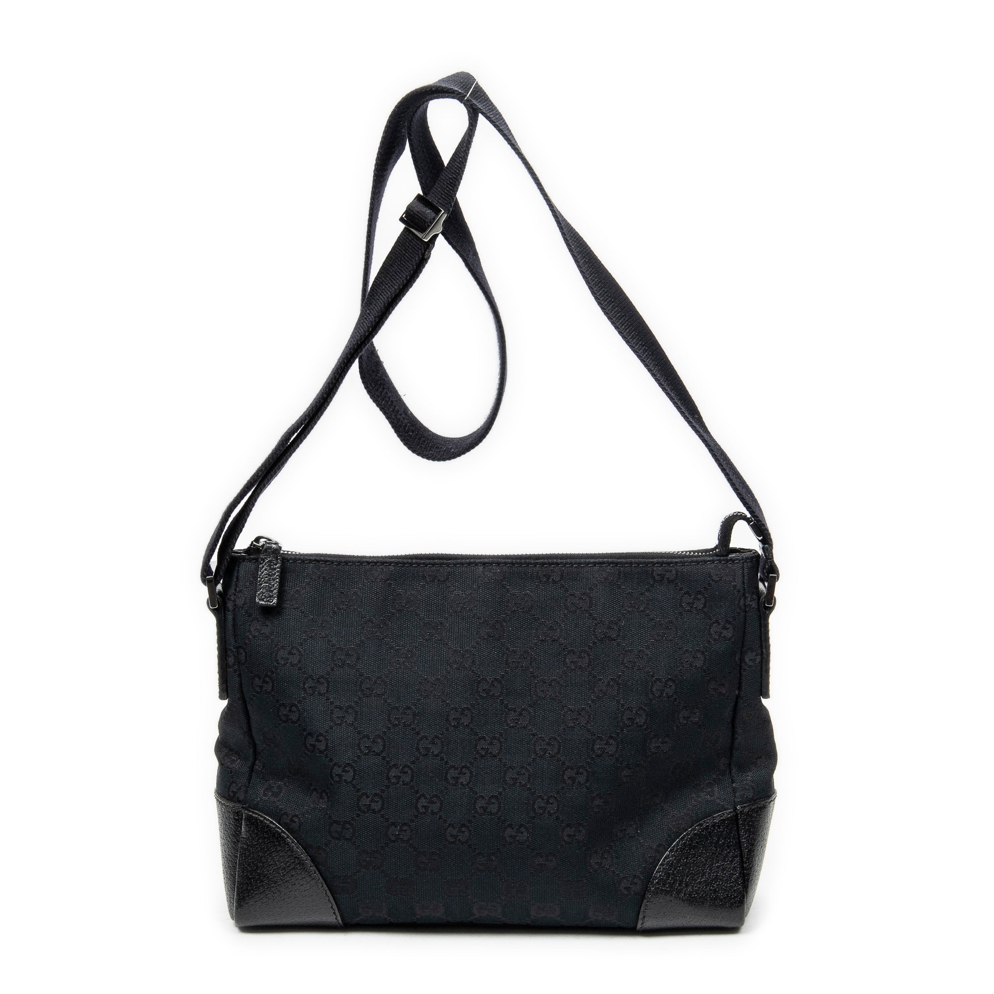 Shoulder Bag Joy Messenger Black Monogrammed Canvas