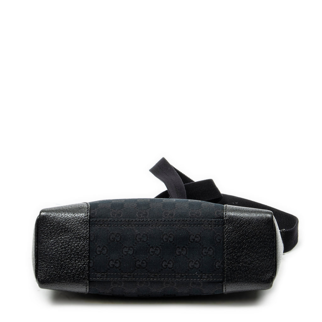 Shoulder Bag Joy Messenger Black Monogrammed Canvas