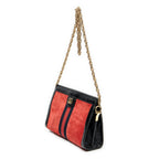 Shoulder Bag Small GG Ophidia Red Suede Leather
