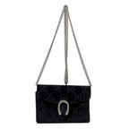 Shoulder Bag Dionysus Chain Wallet Black Monogrammed Velvet Canvas