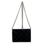 Shoulder Bag Dionysus Chain Wallet Black Monogrammed Velvet Canvas