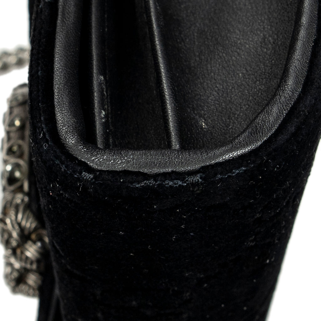 Shoulder Bag Dionysus Chain Wallet Black Monogrammed Velvet Canvas