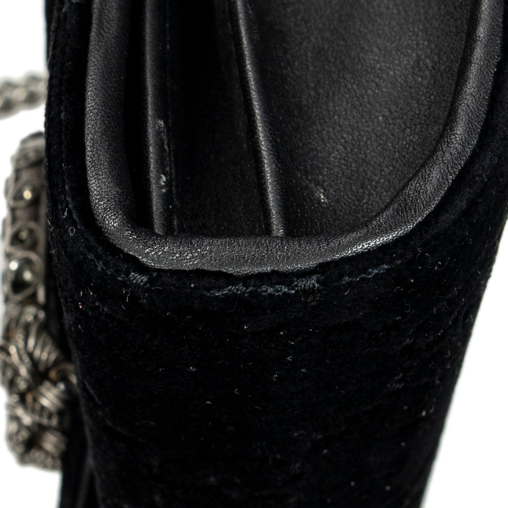 Shoulder Bag Dionysus Chain Wallet Black Monogrammed Velvet Canvas
