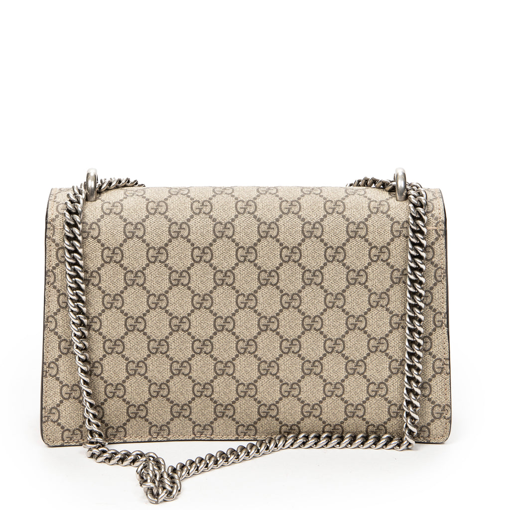 Shoulder Bag Small Dionysus Chain Crossbody Red Supreme Coated Canvas