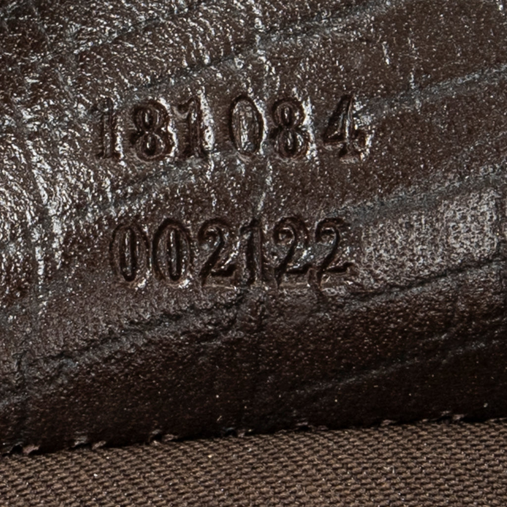Shoulder Bag Zip Shopping Tote Dark Brown Supreme Coated Canvas