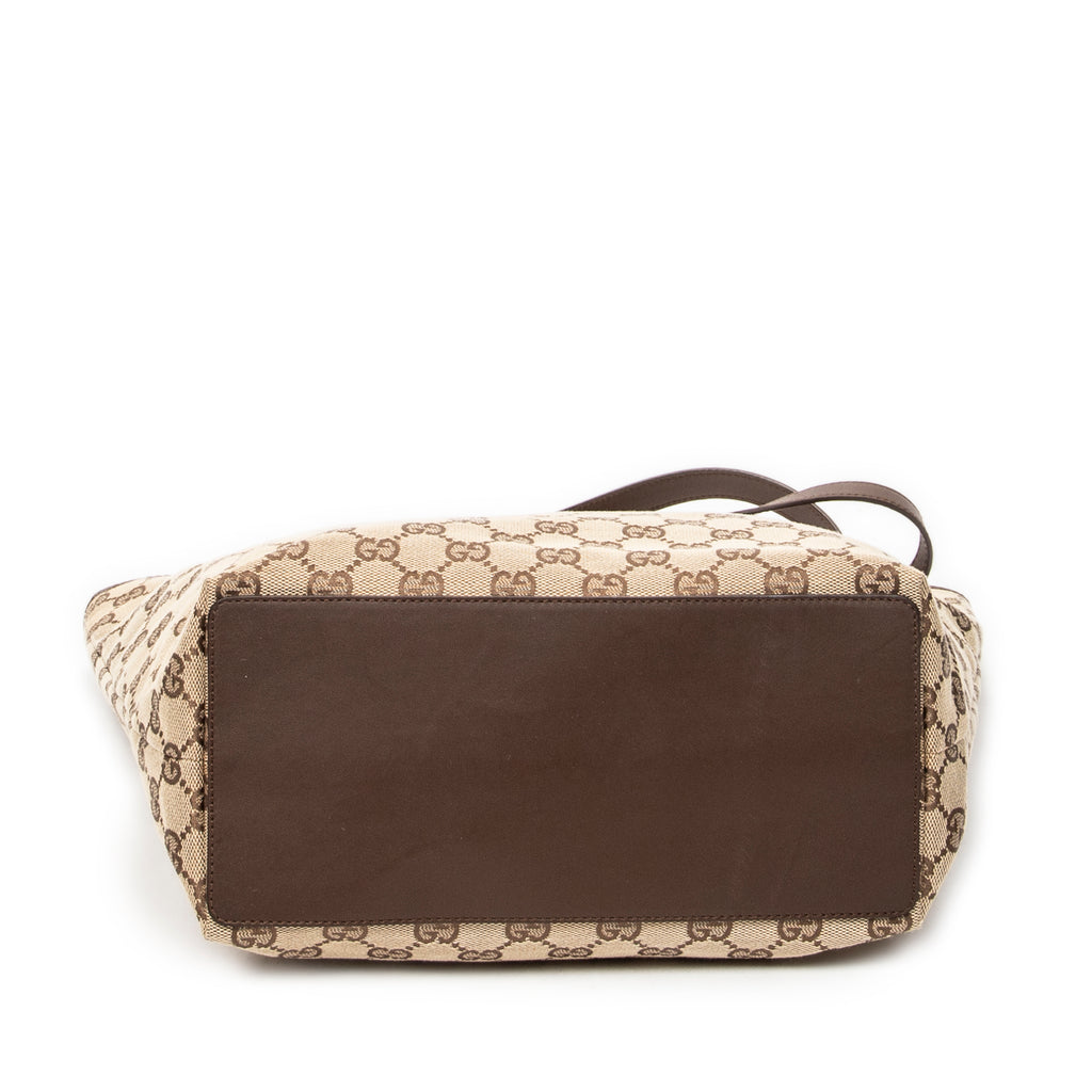 Shoulder Bag Tall Tote Brown Monogrammed Canvas