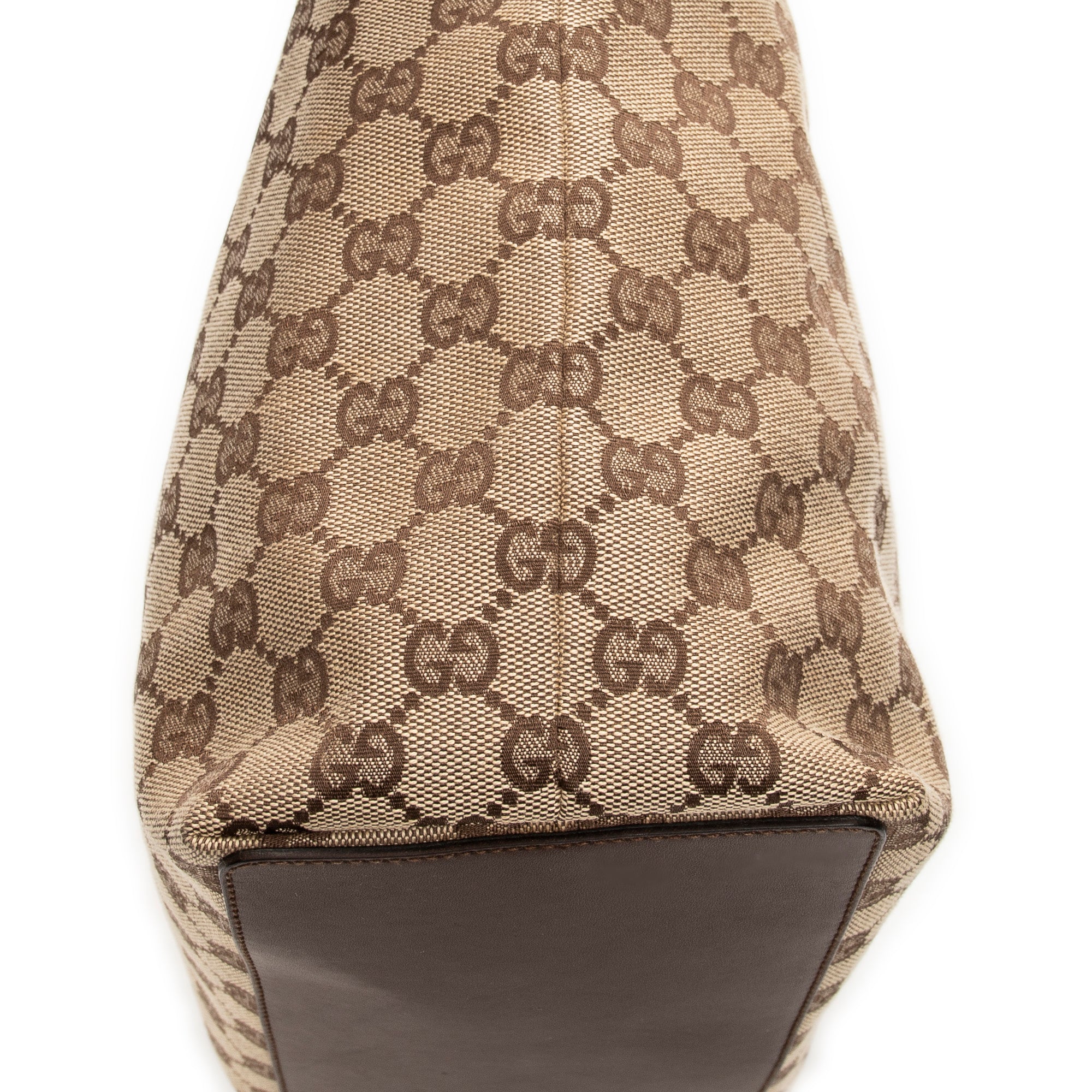 Shoulder Bag Tall Tote Brown Monogrammed Canvas