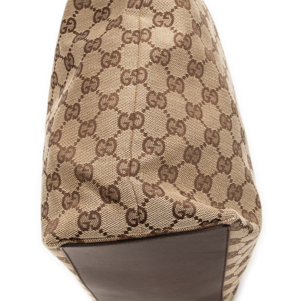 Shoulder Bag Tall Tote Brown Monogrammed Canvas