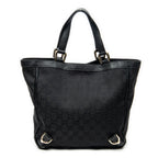 Shoulder Bag Small Abbey D-Ring Tote Black Monogrammed Canvas