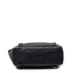 Shoulder Bag Small Abbey D-Ring Tote Black Monogrammed Canvas
