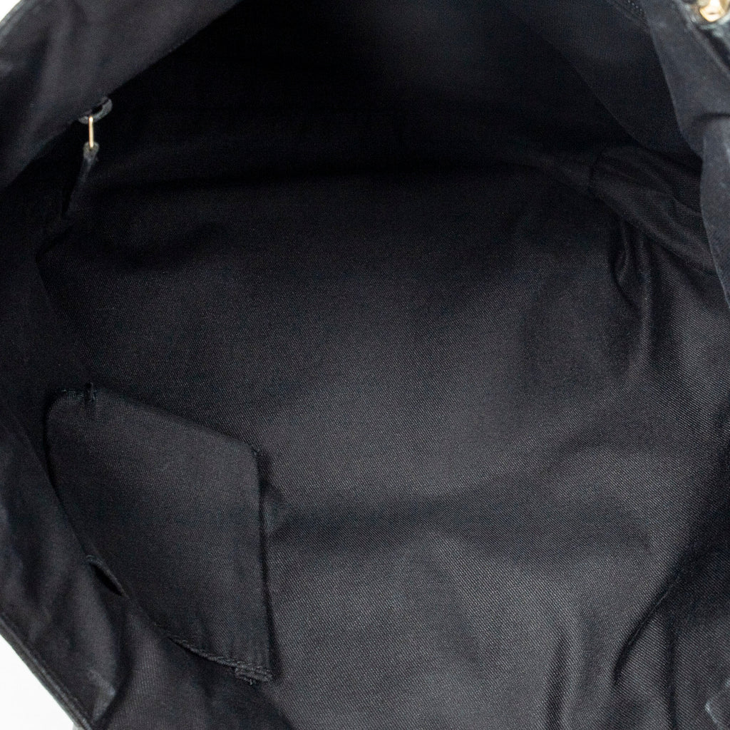 Shoulder Bag Small Abbey D-Ring Tote Black Monogrammed Canvas