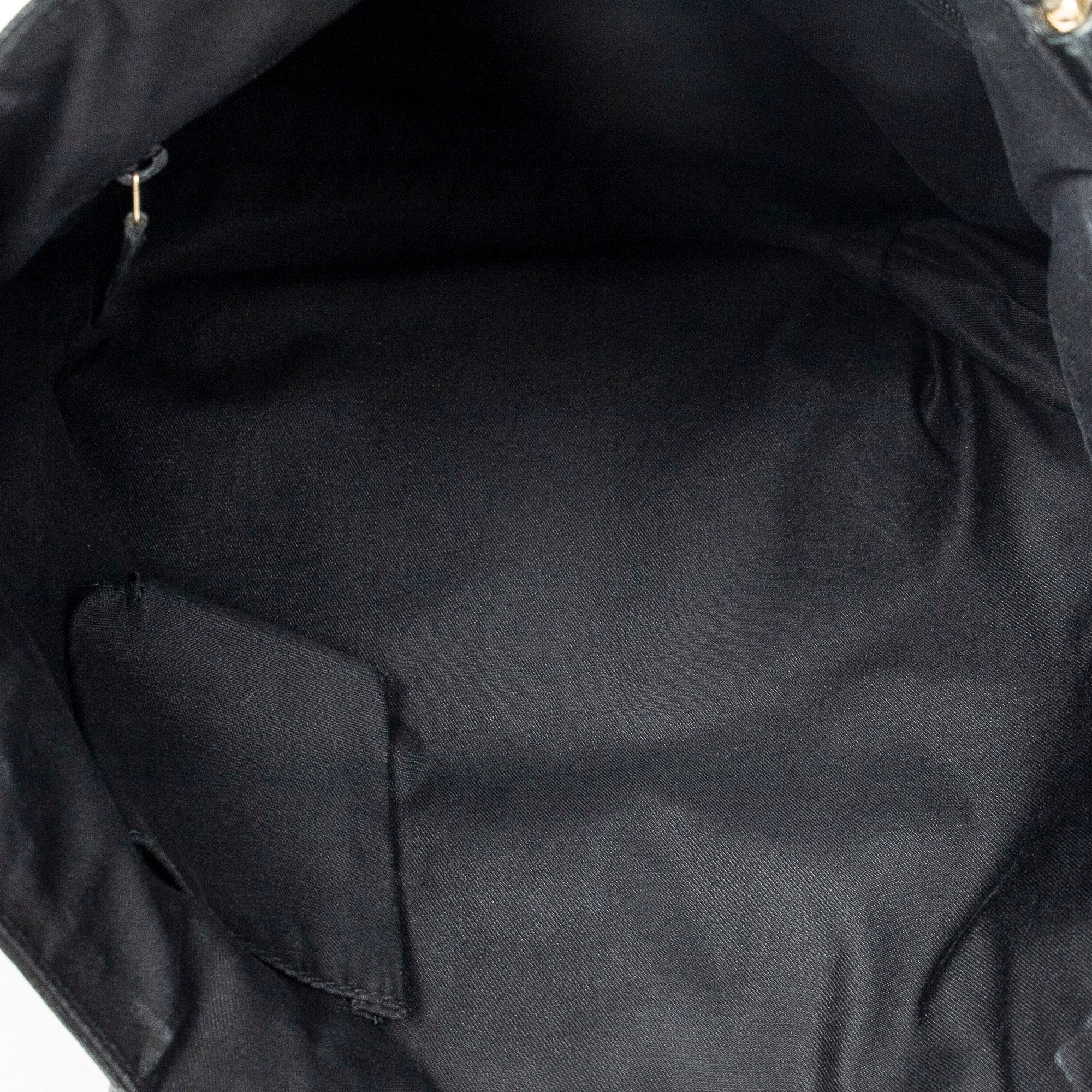 Shoulder Bag Small Abbey D-Ring Tote Black Monogrammed Canvas