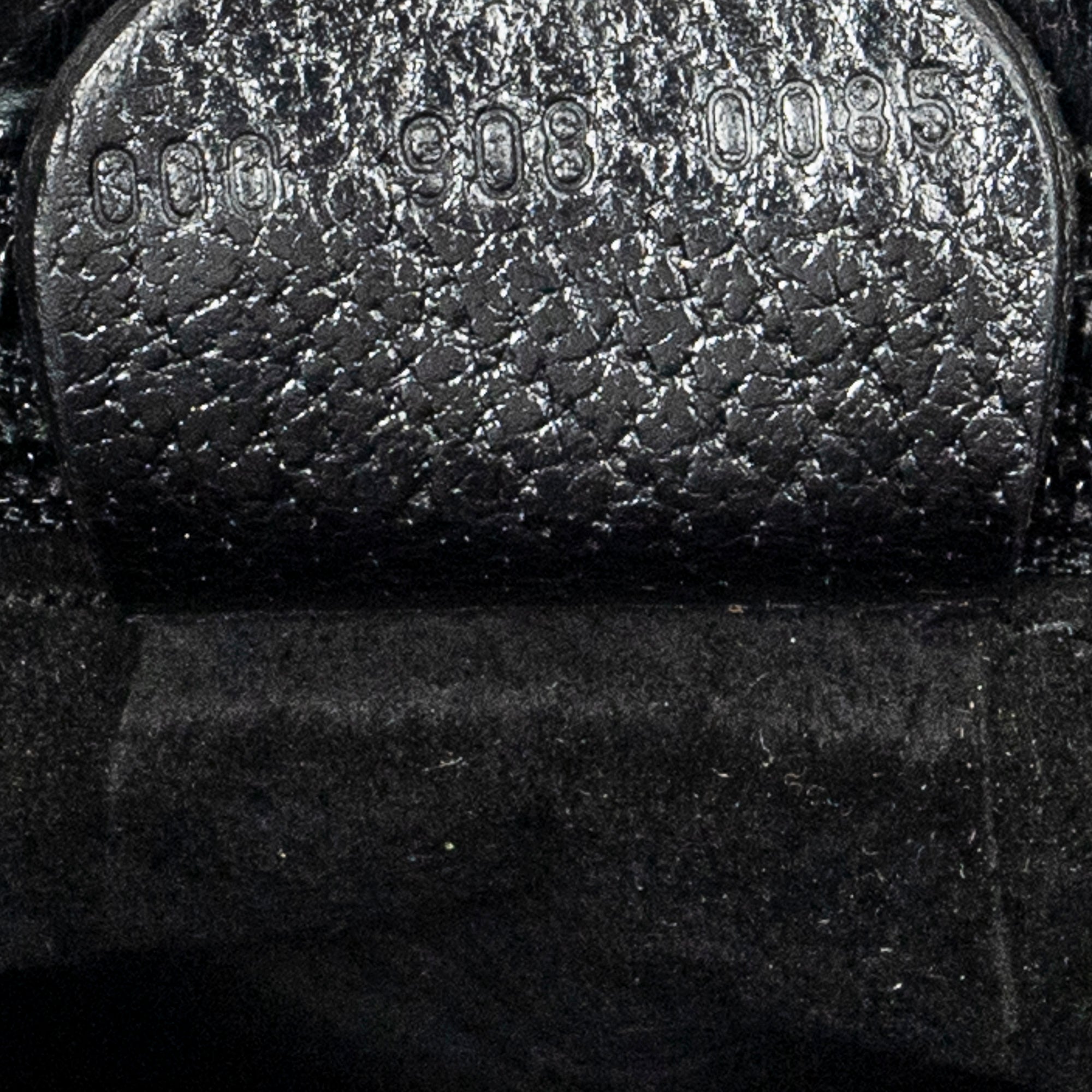 Shoulder Bag Vintage Rectangular Top Handle Black Grained Calfskin Leather