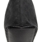 Shoulder Bag Ring Handle Zip Hobo Black Monogrammed Canvas