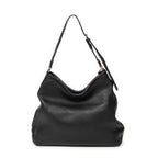 Shoulder Bag Medium Marrakech Hobo Black Grained Calfskin Leather