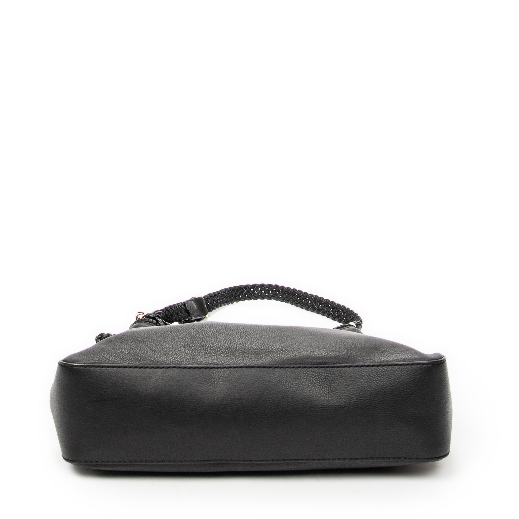 Shoulder Bag Medium Marrakech Hobo Black Grained Calfskin Leather