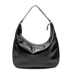 Shoulder Bag Small Charmy Hobo Black Calfskin Leather