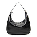 Shoulder Bag Small Charmy Hobo Black Calfskin Leather