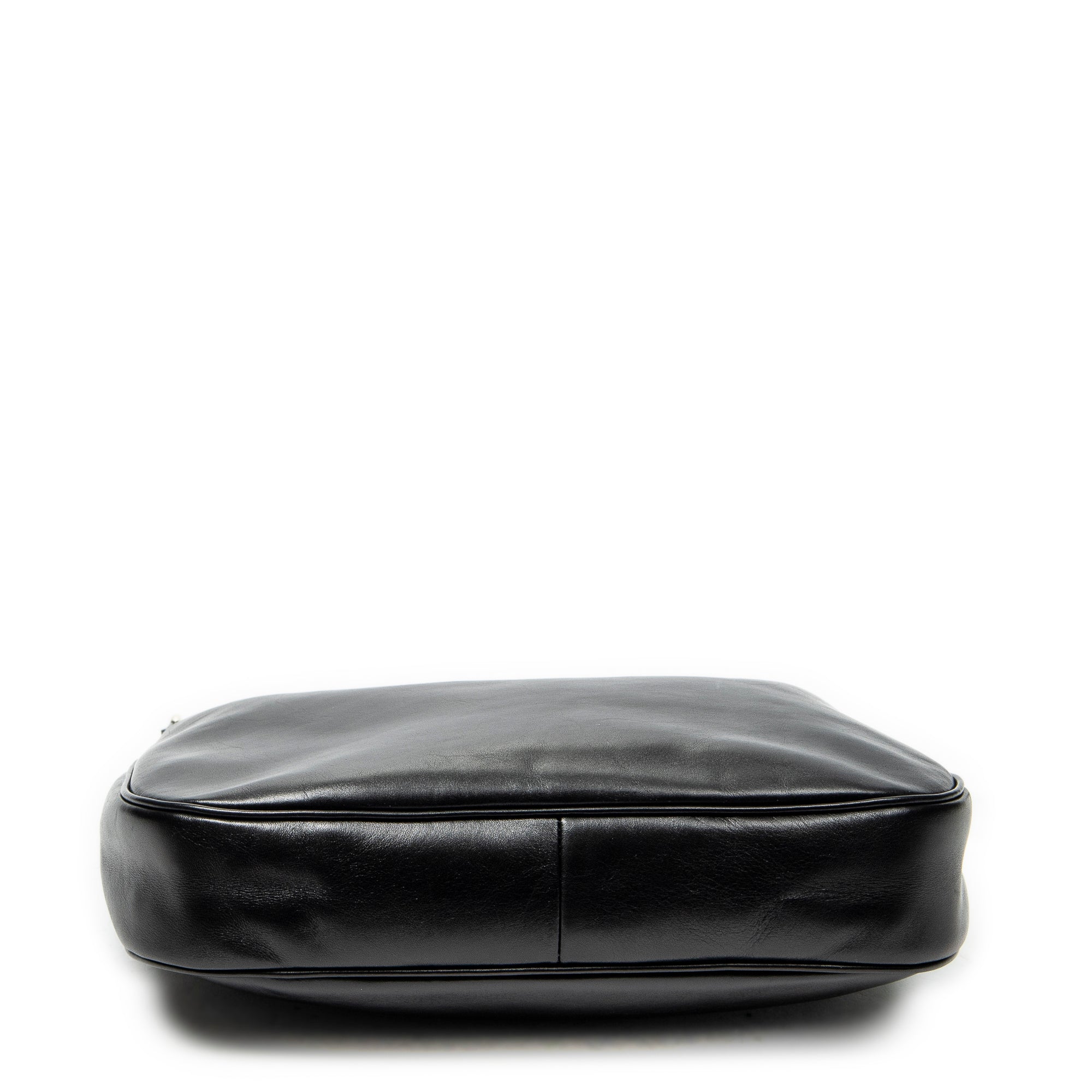 Shoulder Bag Small Charmy Hobo Black Calfskin Leather