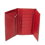 Wallet Bearn Soufflet Wallet Red Chevre Mysore Leather