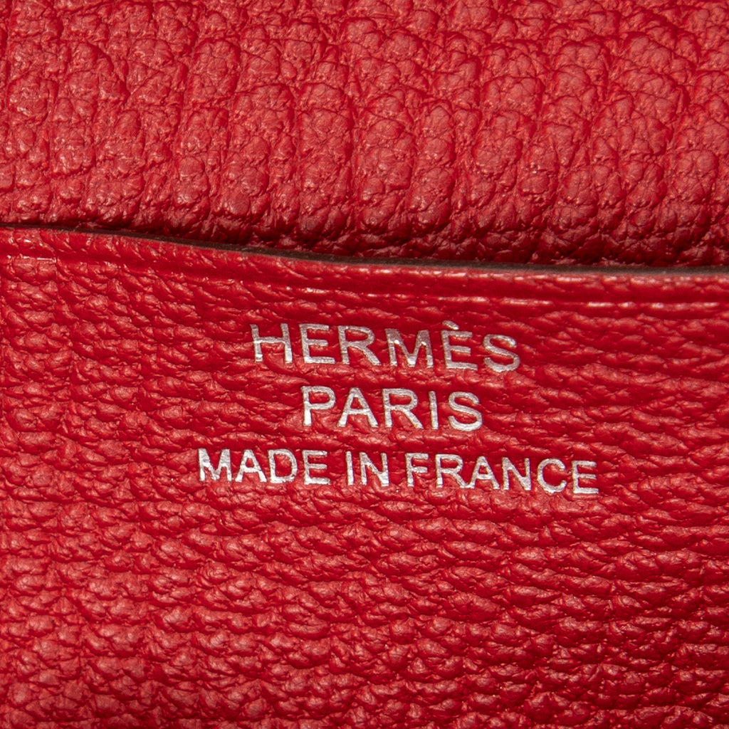 Wallet Bearn Soufflet Wallet Red Chevre Mysore Leather