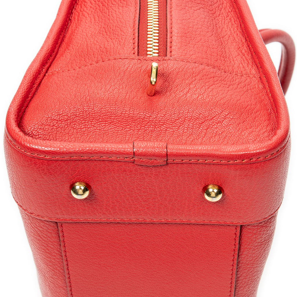 Handbag Amazona 28 Red Goatskin Leather