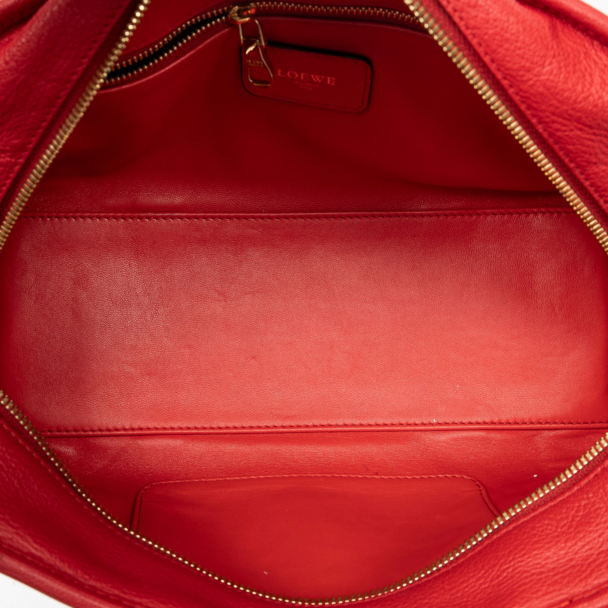 Handbag Amazona 28 Red Goatskin Leather