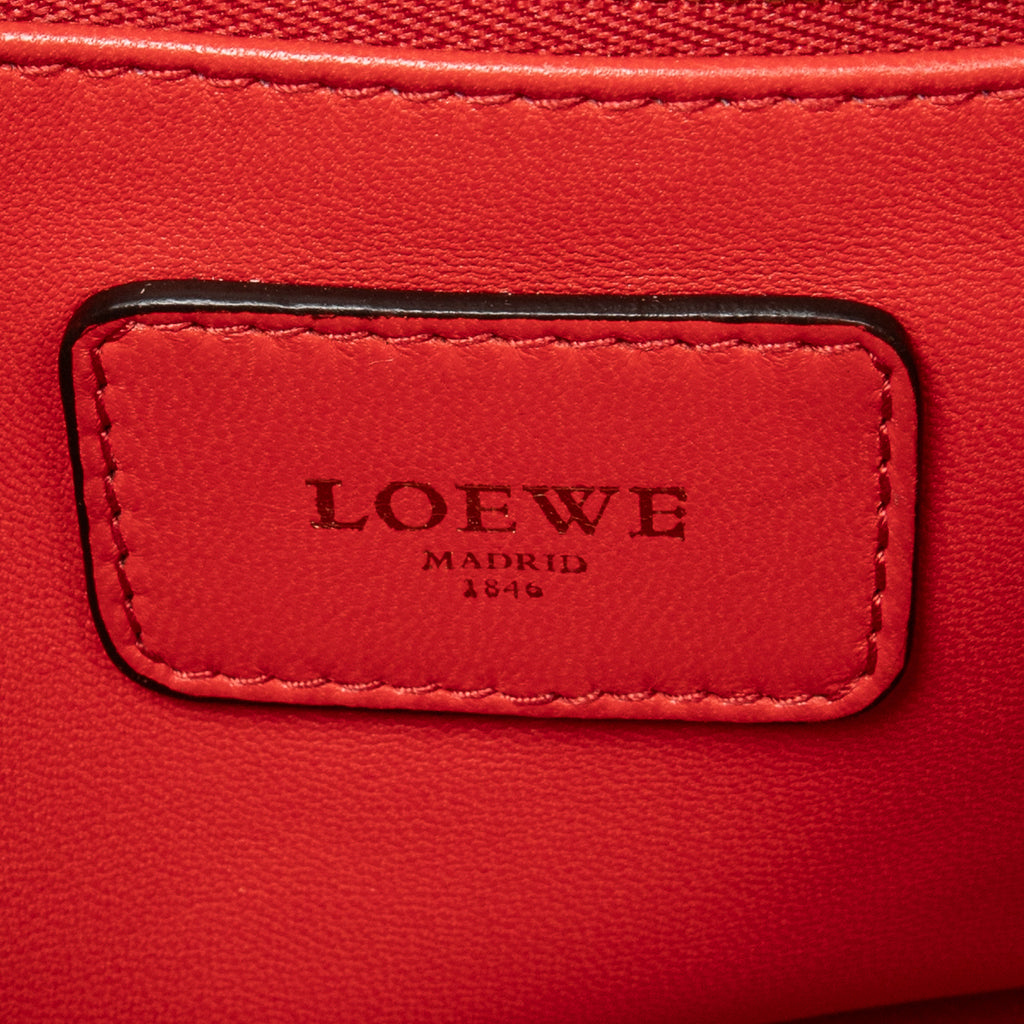 Handbag Amazona 28 Red Goatskin Leather