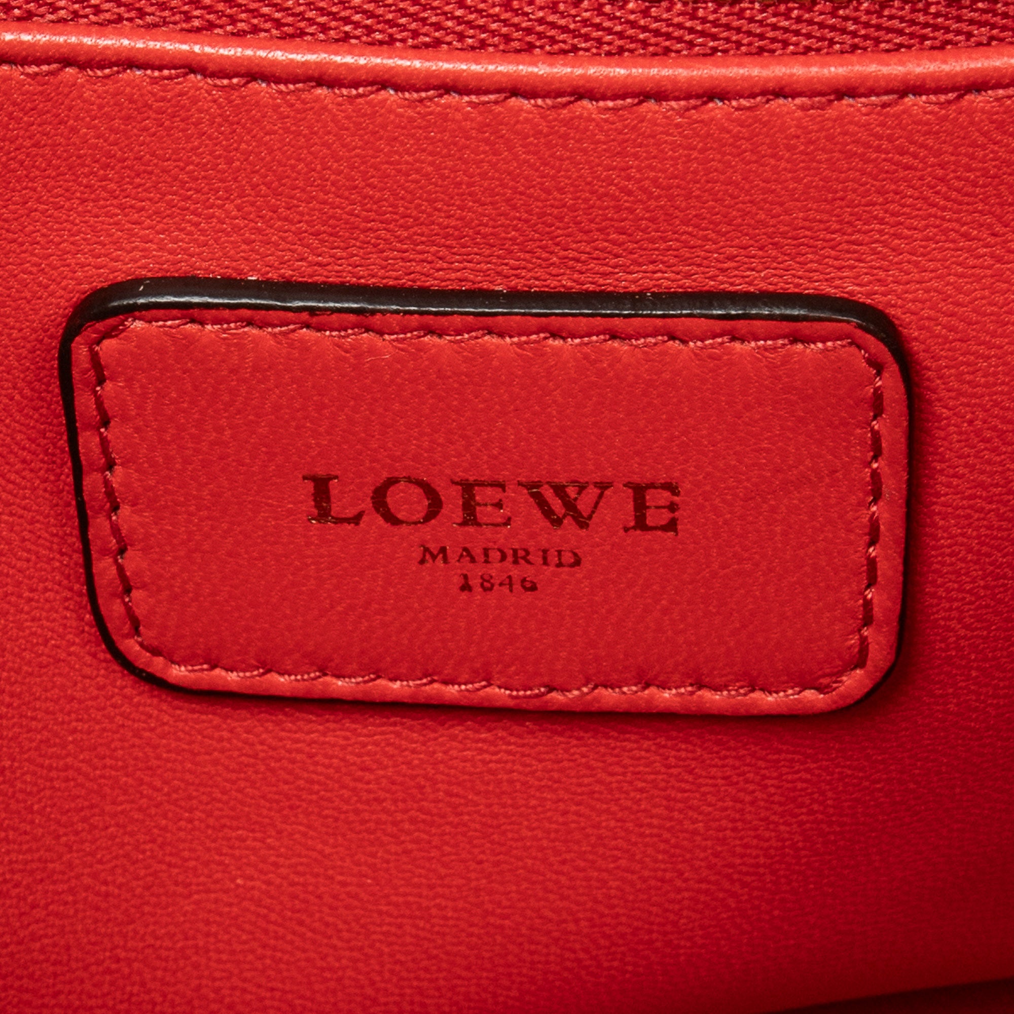 Handbag Amazona 28 Red Goatskin Leather