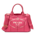 Shoulder Bag Small Canapa Tote Fuchsia Pink Canapa Canvas