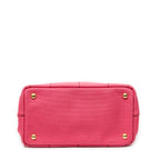 Shoulder Bag Small Canapa Tote Fuchsia Pink Canapa Canvas