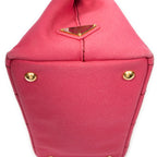 Shoulder Bag Small Canapa Tote Fuchsia Pink Canapa Canvas