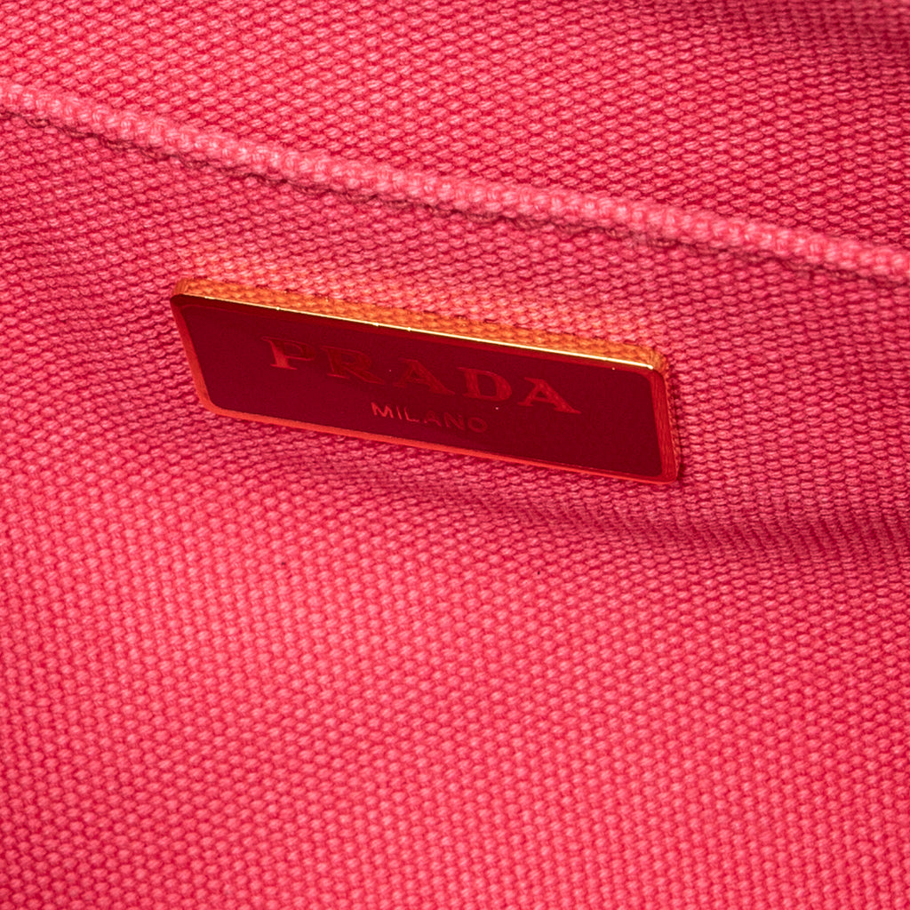 Shoulder Bag Small Canapa Tote Fuchsia Pink Canapa Canvas