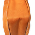 Shoulder Bag Small Zip Crossbody Orange Nylon Canvas