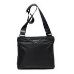 Shoulder Bag Messenger Crossbody Black Nylon Canvas