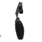 Shoulder Bag Messenger Crossbody Black Nylon Canvas