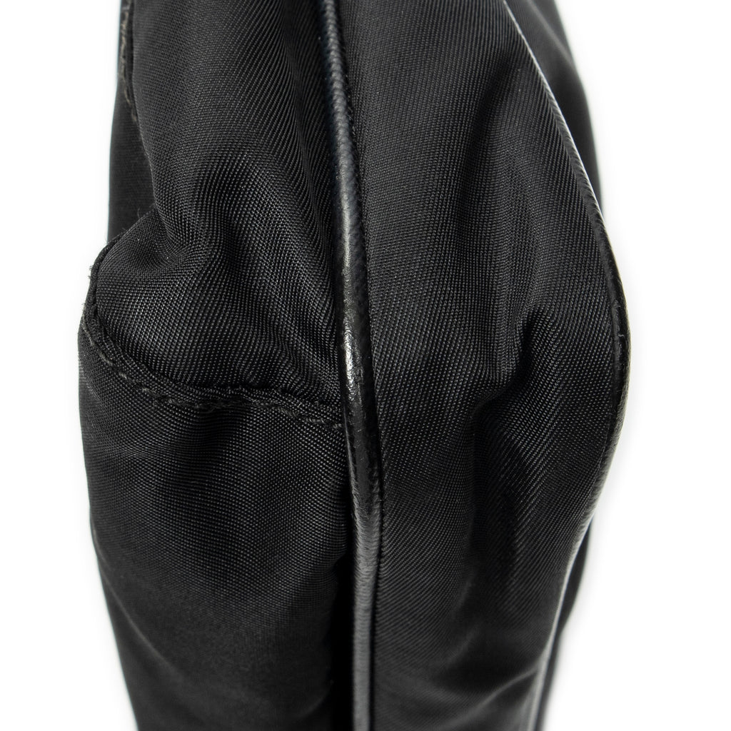 Shoulder Bag Messenger Crossbody Black Nylon Canvas