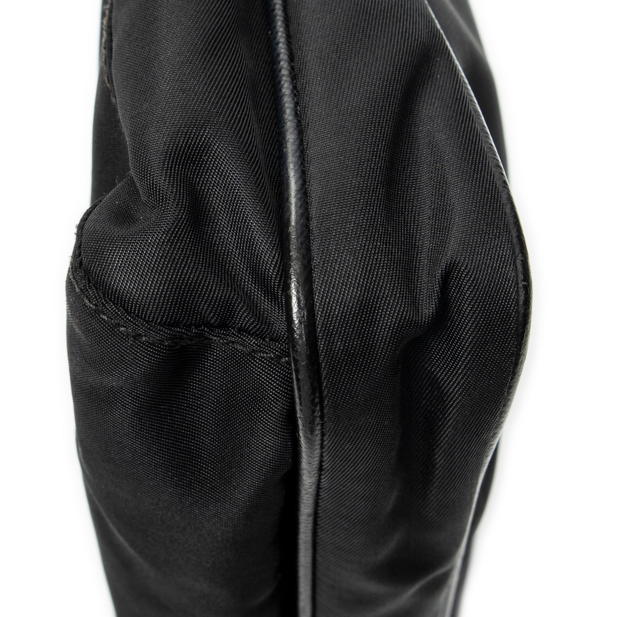 Shoulder Bag Messenger Crossbody Black Nylon Canvas