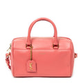 Shoulder Bag Baby Duffle Pink Calfskin Leather