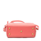 Shoulder Bag Baby Duffle Pink Calfskin Leather