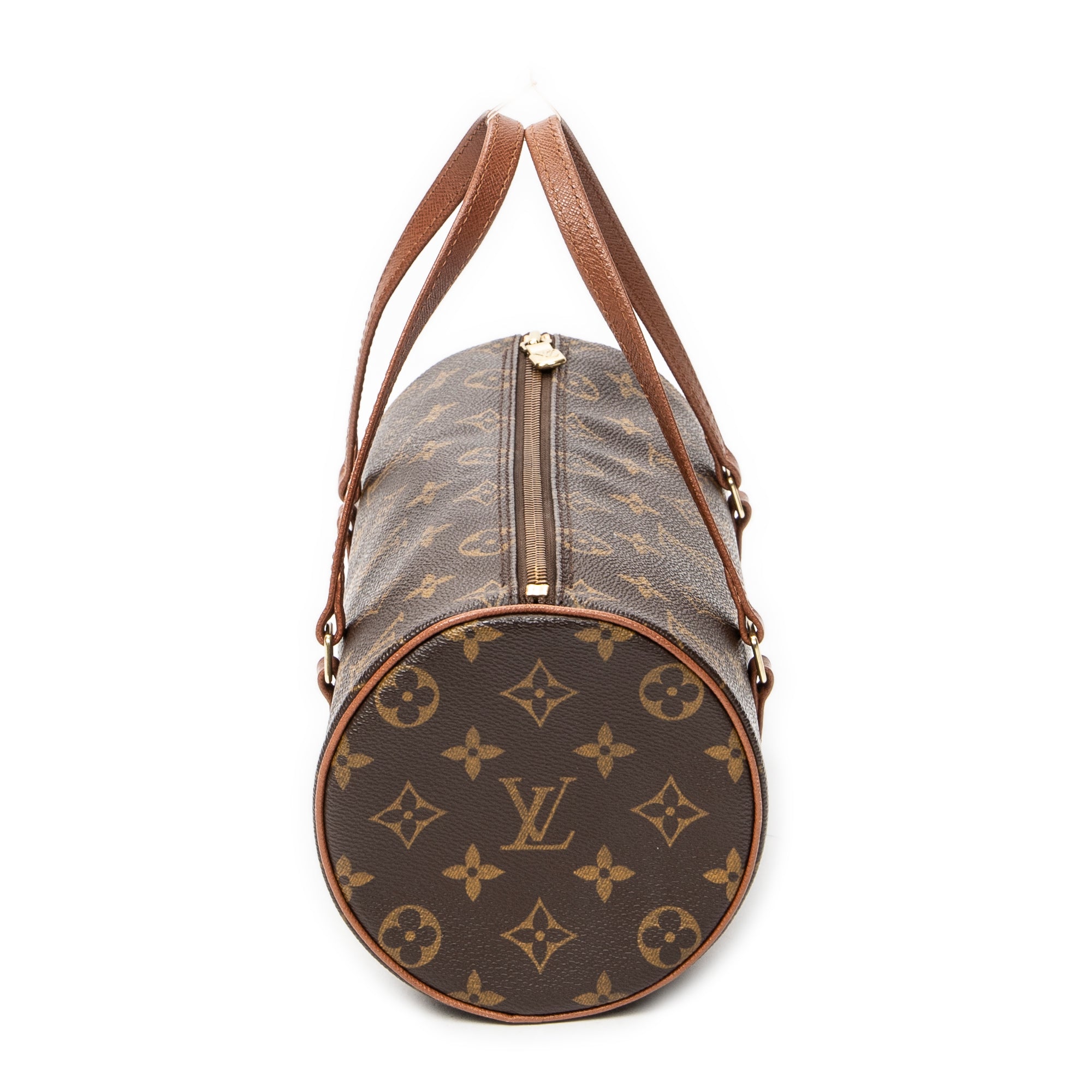 Shoulder Bag Papillon 26 Brown Monogram Canvas