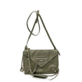 Shoulder Bag XS Papier Zip Around Triple Olive Green Calfskin Leather