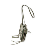 Shoulder Bag XS Papier Zip Around Triple Olive Green Calfskin Leather