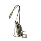 Shoulder Bag XS Papier Zip Around Triple Olive Green Calfskin Leather