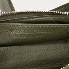 Shoulder Bag XS Papier Zip Around Triple Olive Green Calfskin Leather