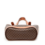 Shoulder Bag Small Open Tote Brown Macadam Coated Canvas