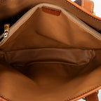 Shoulder Bag Small Open Tote Brown Macadam Coated Canvas
