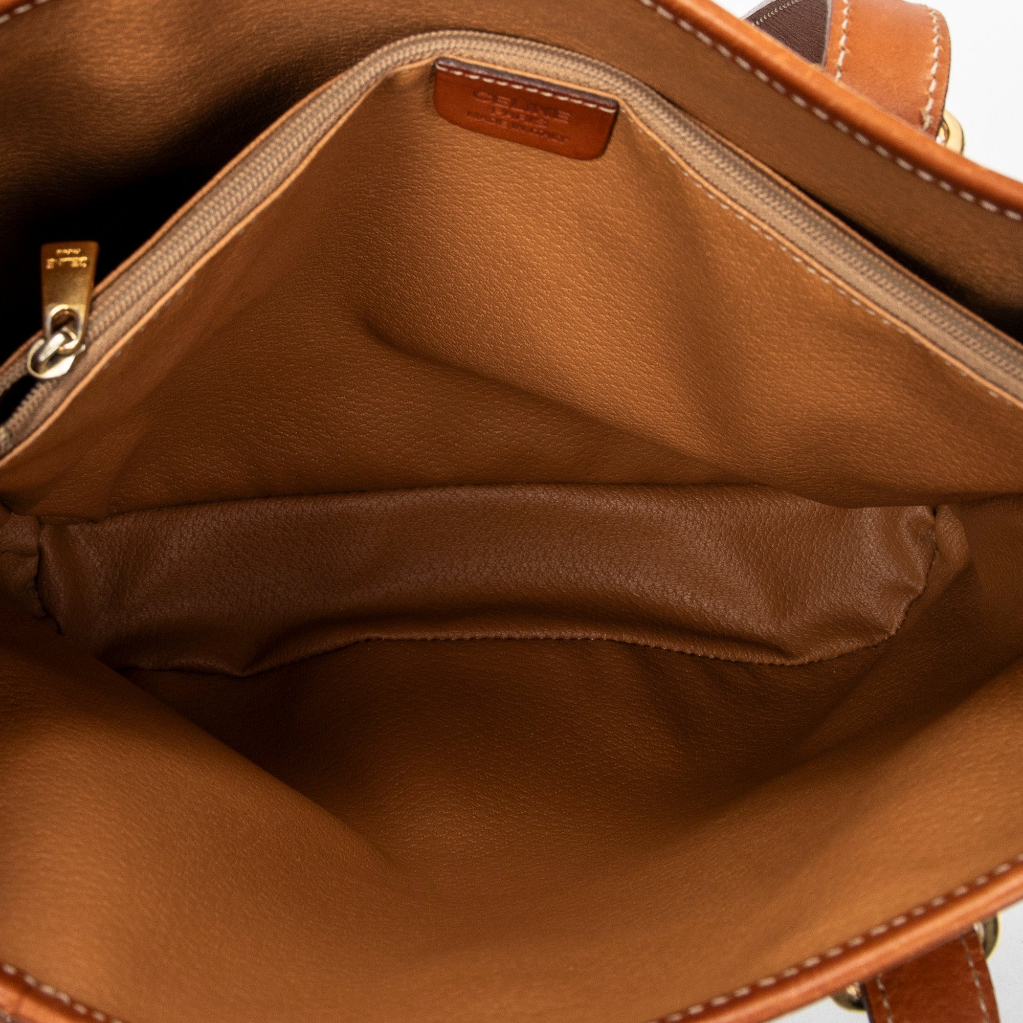 Shoulder Bag Small Open Tote Brown Macadam Coated Canvas