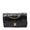 Bolso de Hombro Clásico Double Flap 23 Piel de Cordero Acolchada Negra